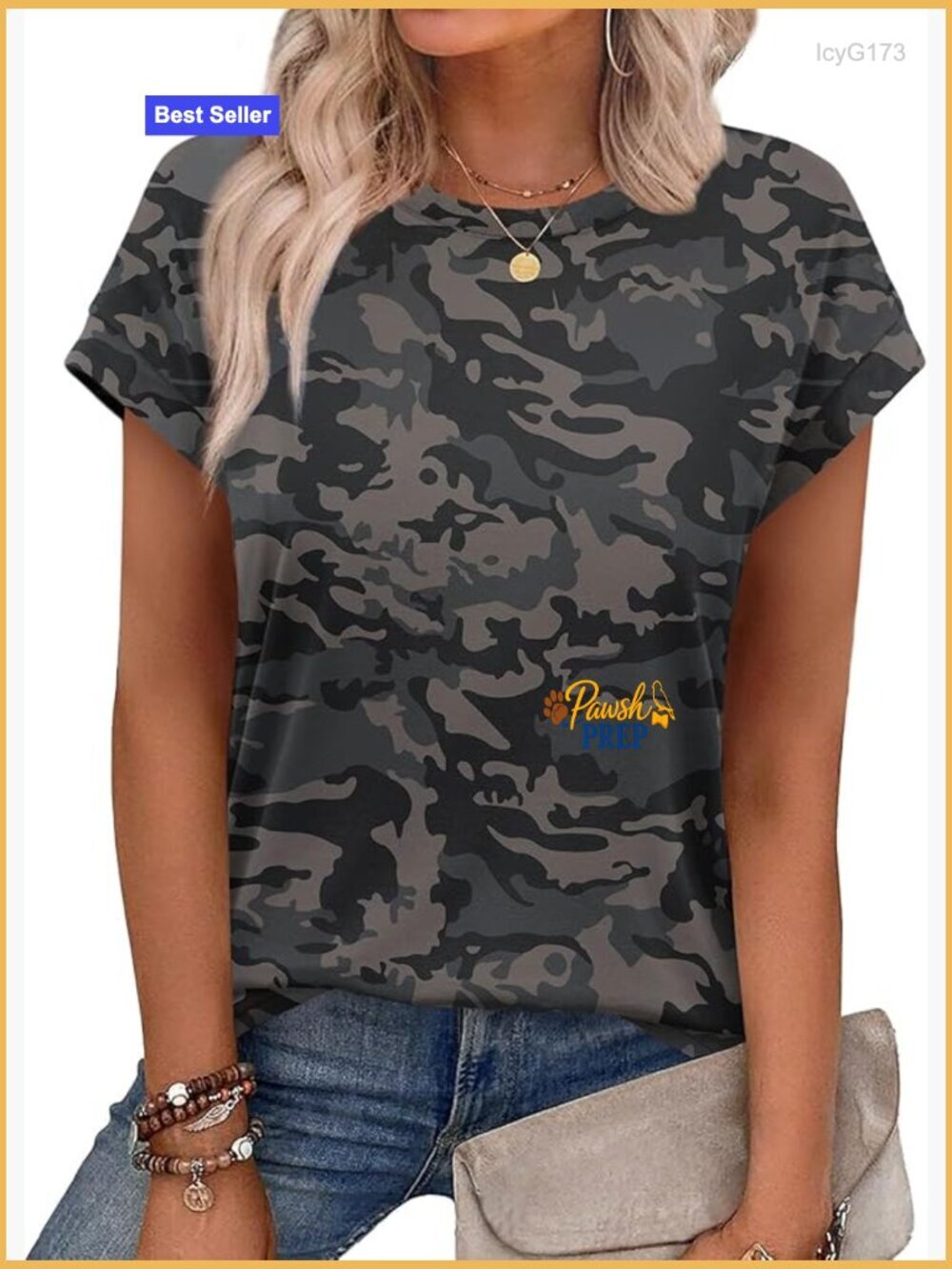 Women's Short Sleeve Tunic Blouse Crew Neck Cap Sleeve Tee